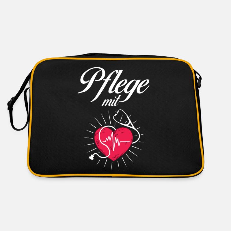 Pflege mit Herz Pflege mit Herz Retro Tasche