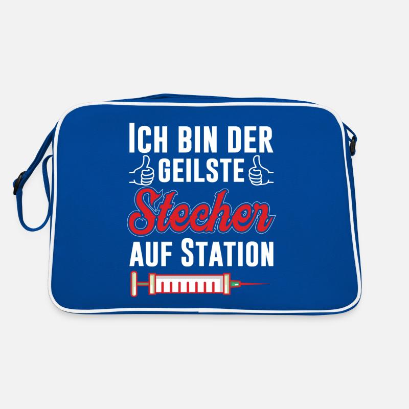 Ich bin der geilste Stecher auf Station Pfleger Retro Tasche