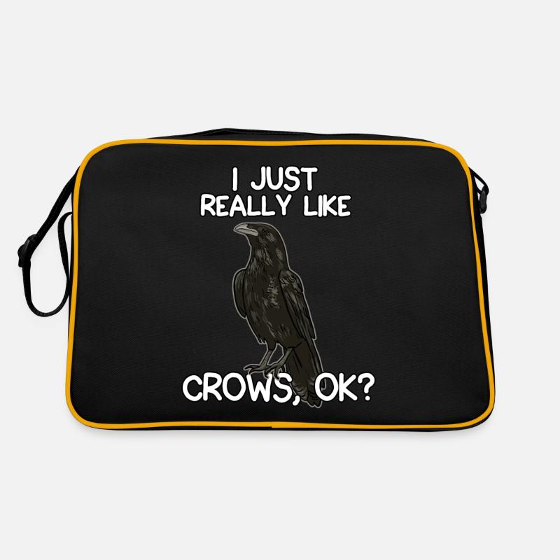 J’aime vraiment les corbeaux Sac Retro