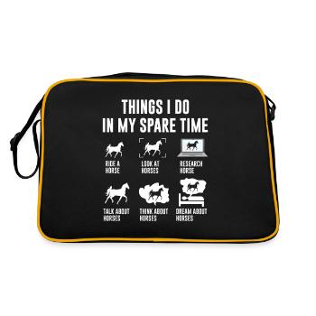 Things I Do in My Spare Time Equitation - Sac Retro - noir/or - Dos