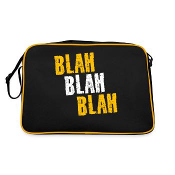 BLAH BLAH BLAH - Retro Bag - black/gold - Back