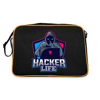Hacker Life - Sac Retro - noir/or - Dos