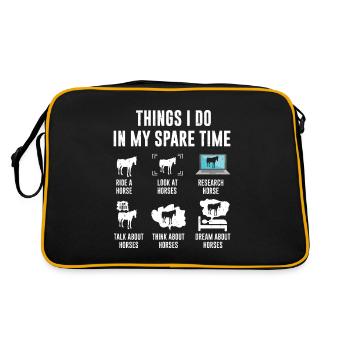 Things I Do in My Spare Time Equitation - Sac Retro - noir/or - Dos