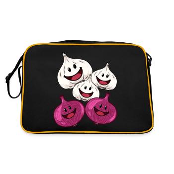 l’ail l’oignon légumes cuisine sain - Sac Retro - noir/or - Dos