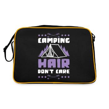 tent camping camp - Retro Bag - black/gold - Back