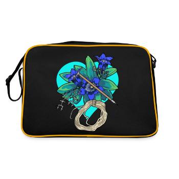 Coeur Gentiane Outdoor Alpinisme Montagnes Escalade - Sac Retro - noir/or - Dos
