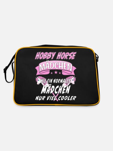 HOBBY HORSE MÄDCHEN - Retro Tasche - Schwarz/Gold