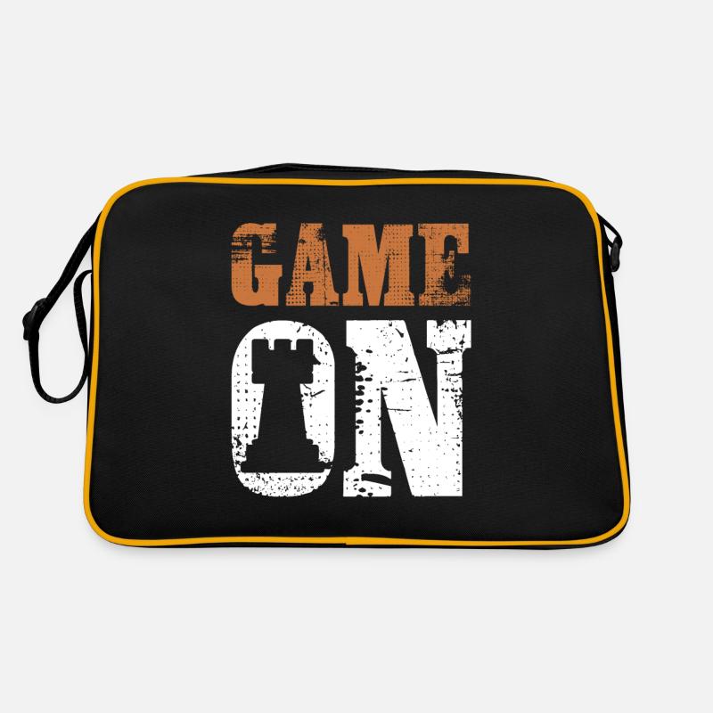 Spiel Schach Spieler Retro Tasche