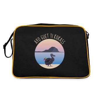 Ayo guet ti kokass - Retro Bag - black/gold - Back