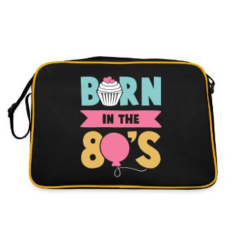 80 eighties - Retro Bag - black/gold - Back