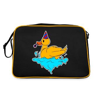 Rubber Duck - Retro Bag - black/gold - Back