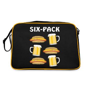 SAUCISSES ET BIÈRES MY SIX-PACK - Sac Retro - noir/or - Dos