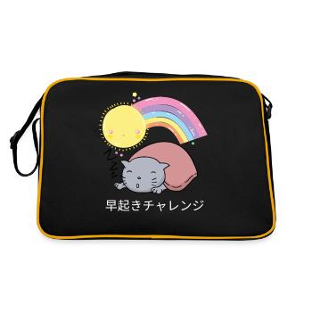 Wake Up Challenge Early Ranger Kawaii Chat - Sac Retro - noir/or - Dos