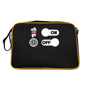 Sardinia - Sardegna ON and World OFF - Retro Bag - black/gold - Back