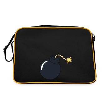 Bébé Bombe - Bébé Party Avis de grossesse - Sac Retro - noir/or - Dos