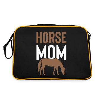 Chevaux Maman - Sac Retro - noir/or - Dos