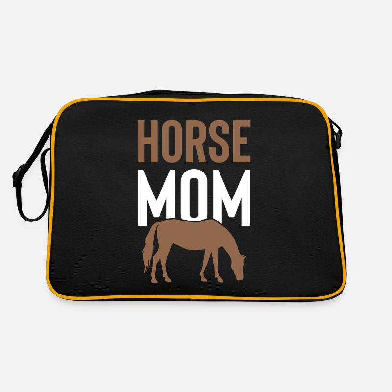 Pferde Mama Retro Tasche