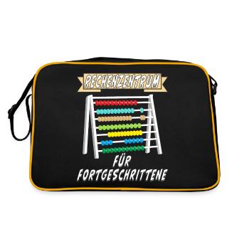 RECHENZENTRUM FÜR FORTGESCHRITTENE - Retro Tasche - Schwarz/Gold - Hinten