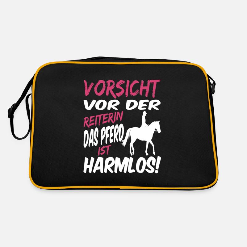 Das Pferd ist harmlos Retro Tasche