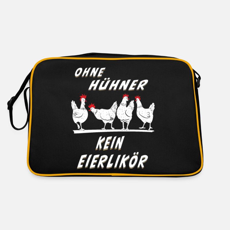 OHNE HÜHNER KEIN EIERLIKÖR Retro Tasche