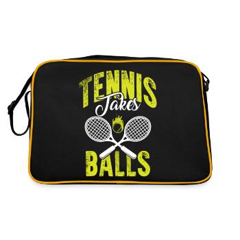 tennis drôle de sort - Sac Retro - noir/or - Dos