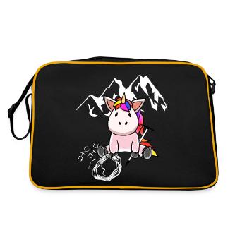 Unicorn Mountain Sports Climbing Peaks Outdoor Mountains - Retro Bag - black/gold - Back