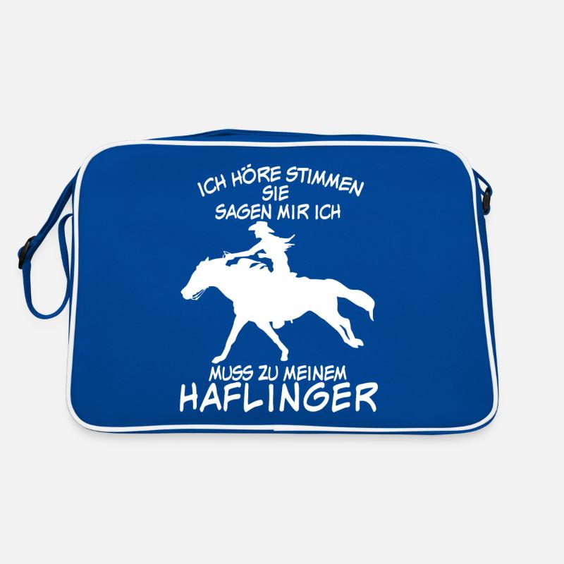 Haflinger - Pferde Spruch Retro Tasche