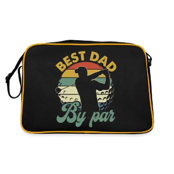 Meilleur papa By Par Vintage Retro - Sac Retro - noir/or - Dos