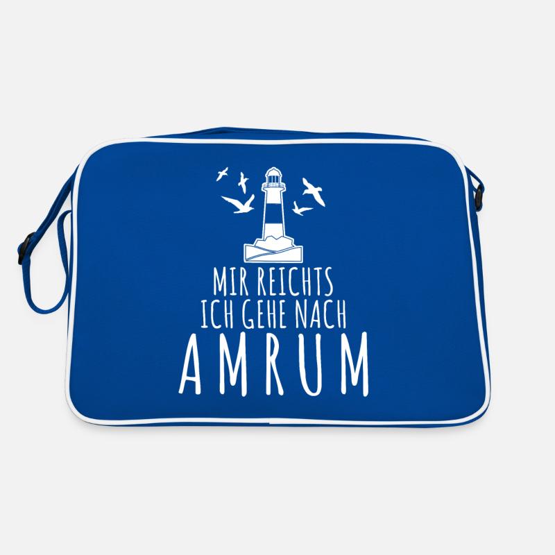 Amrum Spruch - Mir reichts Retro Tasche