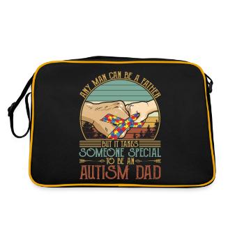 It Takes Someone Special To Be An Autism Dad - Retro Bag - black/gold - Back