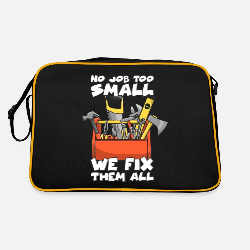 Handwerker - Retro Tasche - Schwarz/Gold