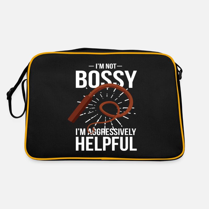 Dominant Whip Funny Fun Sayings Retro Bag