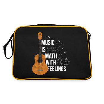 Musician Student Mathematics Lessons Learning - Retro Bag - black/gold - Back