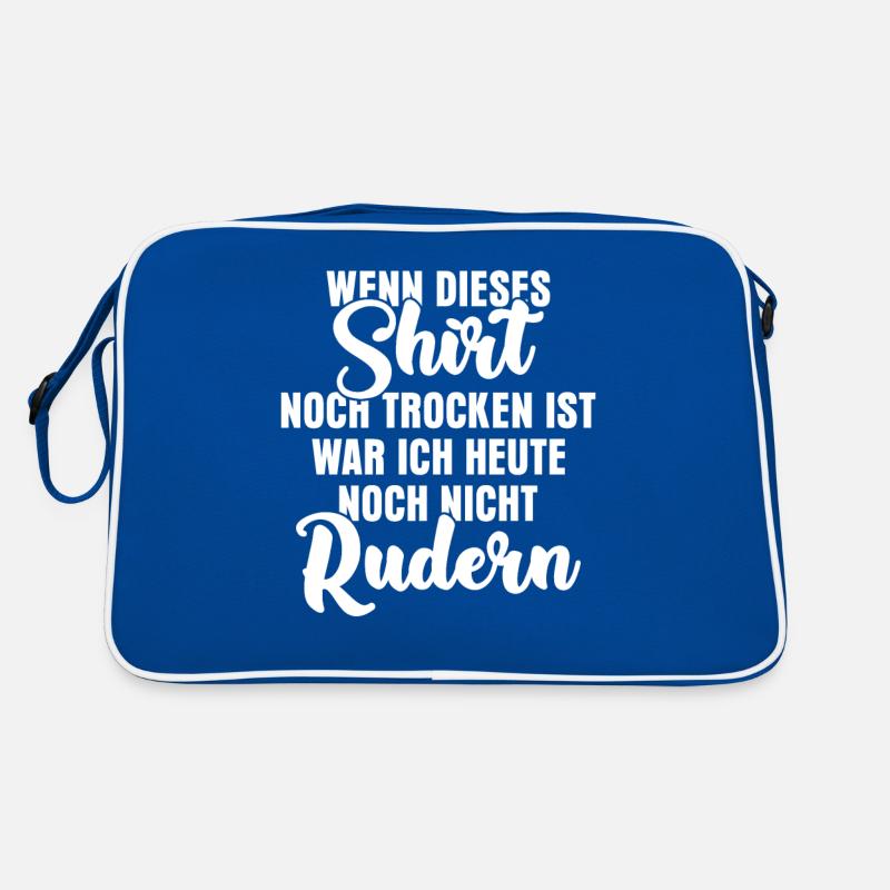 Ruderboot Spruch Rudershirt Witz Retro Tasche