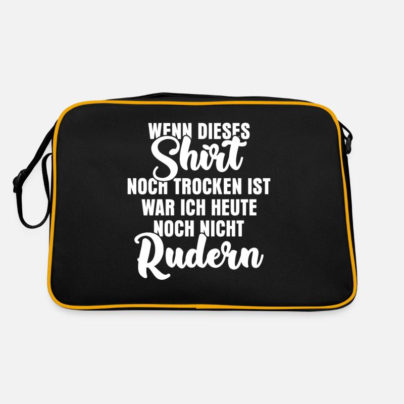 Ruderboot Spruch Rudershirt Witz Retro Tasche
