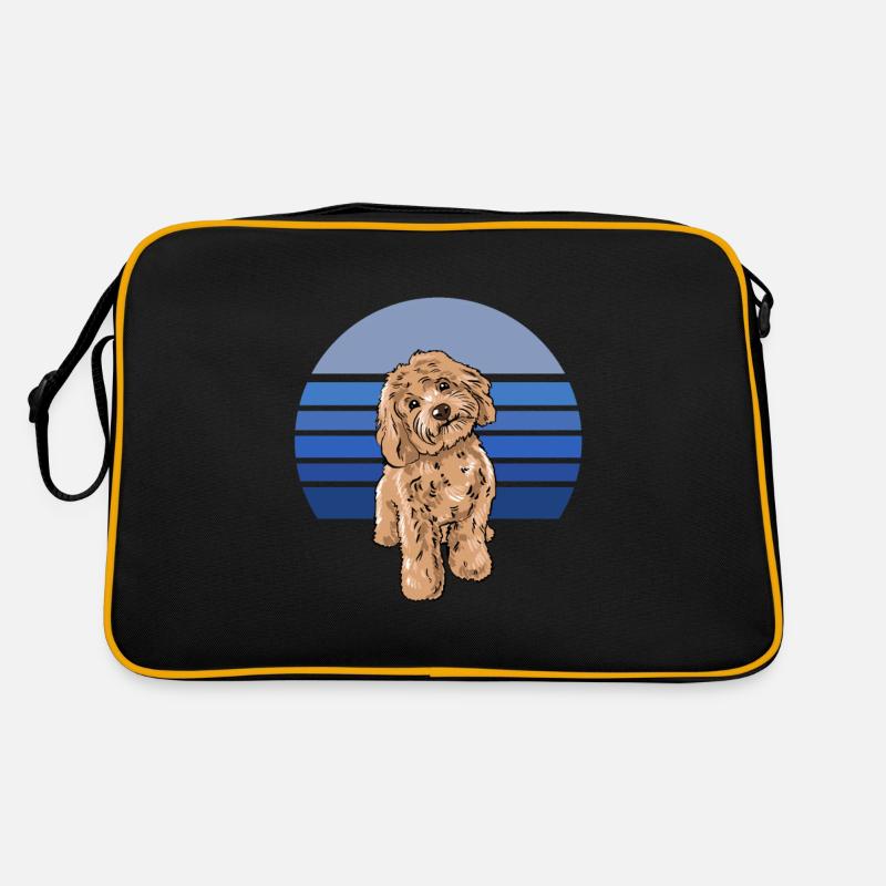Cockapoo Blau Retro Retro Tasche