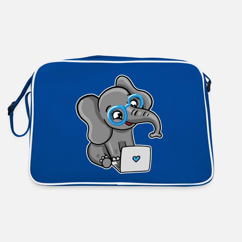 Geek Elephant Retro Tasche