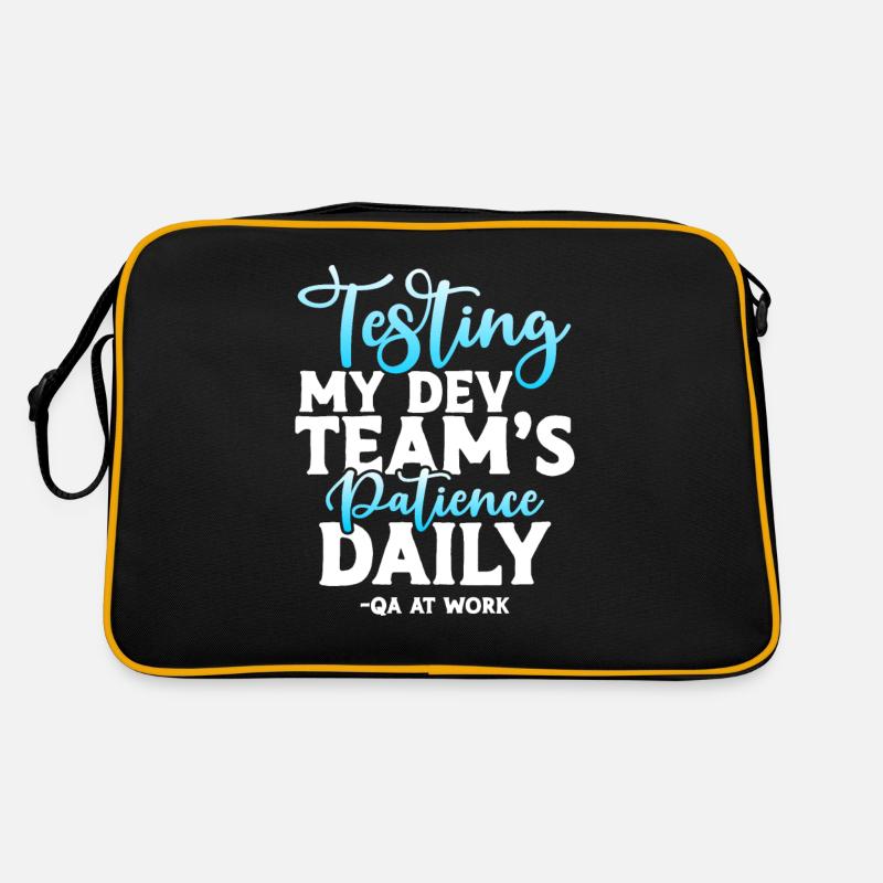QA Tester - Testen der Geduld meines Dev-Teams täglich Retro Tasche