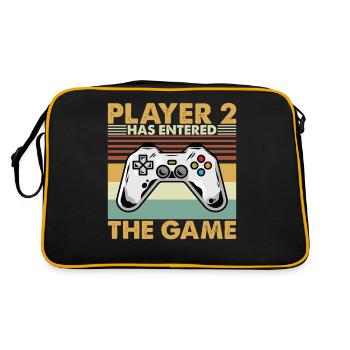 Player 2 Has Entered The Game - Retro Bag - black/gold - Back