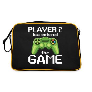 Player 2 Has Entered The Game - Retro Bag - black/gold - Back