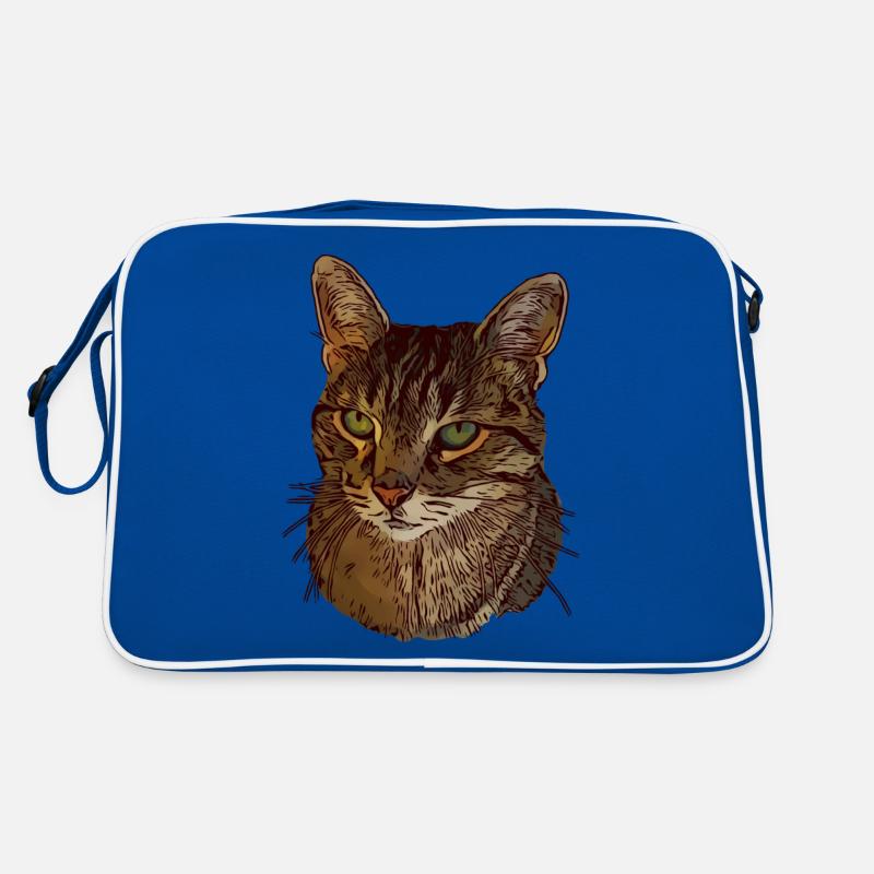 Chat motif chat Visage de chat Animal Sac Retro