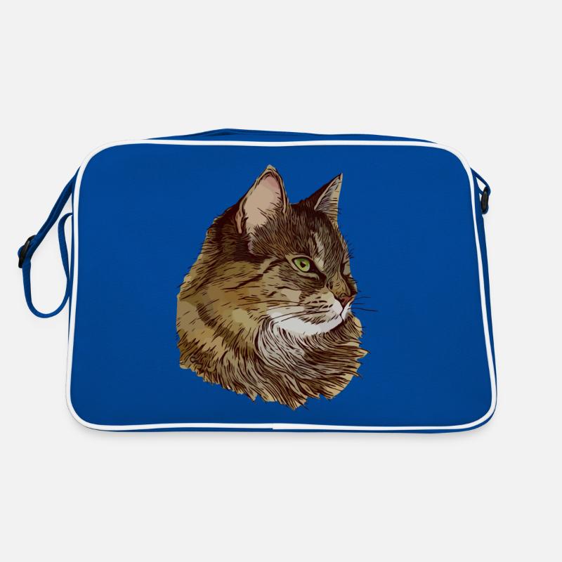 Chat motif chat Visage de chat Animal Sac Retro