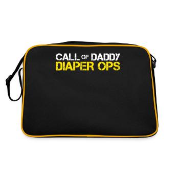 Call Of Daddy Diaper Ops Matching - Retro Bag - black/gold - Back