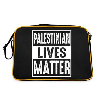 Palestinian Lives Matter - Sac Retro - noir/or - Dos
