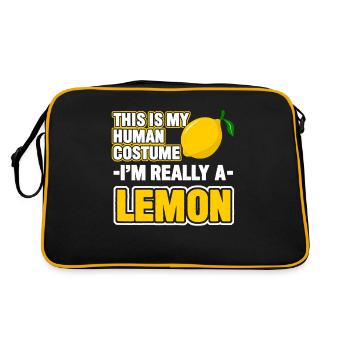 Citrons costume de citron renard - Sac Retro - noir/or - Dos