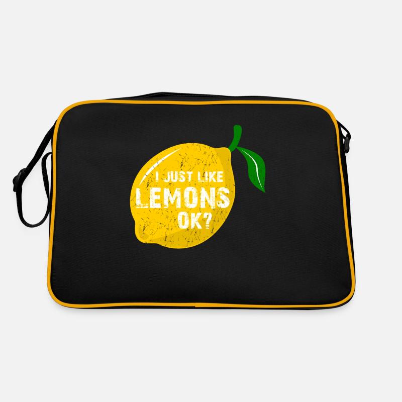 Lemon saying funny Retro Bag
