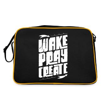 Awake pray creator - Retro Bag - black/gold - Back