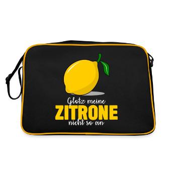Lemons funny lemons saying - Retro Bag - black/gold - Back