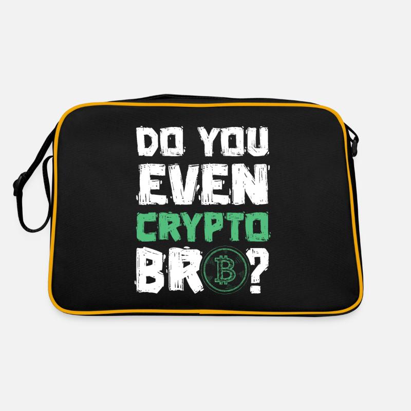crypto saying bitcoin Retro Bag