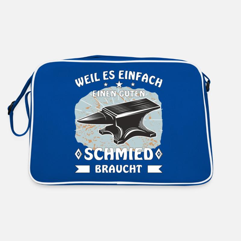 AMBOSS WEIL ES EINFACH EINEN GUTEN SCHMIED BRAUCHT Retro Tasche